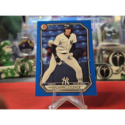 George Lombard Jr. /150 Bowman 2026 #BP-64 Blue Yankees Top Prospect