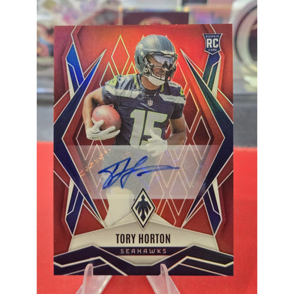 Tory Horton rc Auto 2025 Panini Phoenix - Red Prizm Rookie Seattle Seahawks