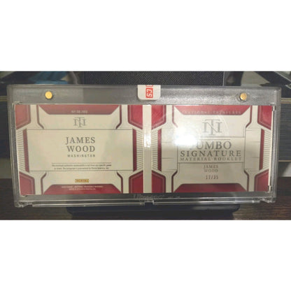 James Wood /35 Patch Auto 2025 National Treasures Jumbo Signature Material Book