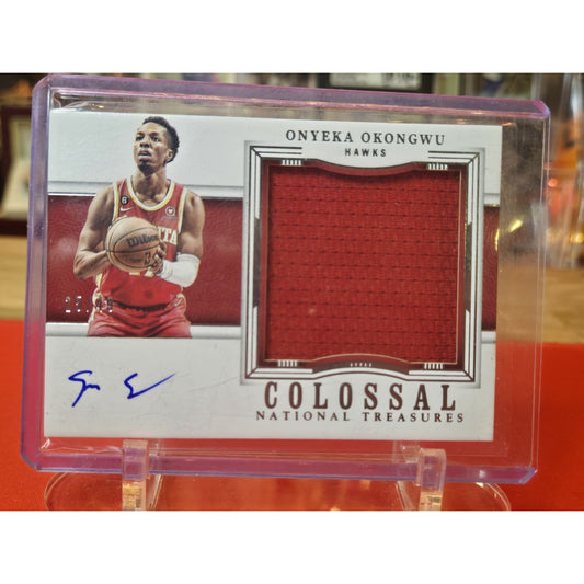Onyeka Okongwu /49 National Treasures 2023-24 Colossal Material Auto
