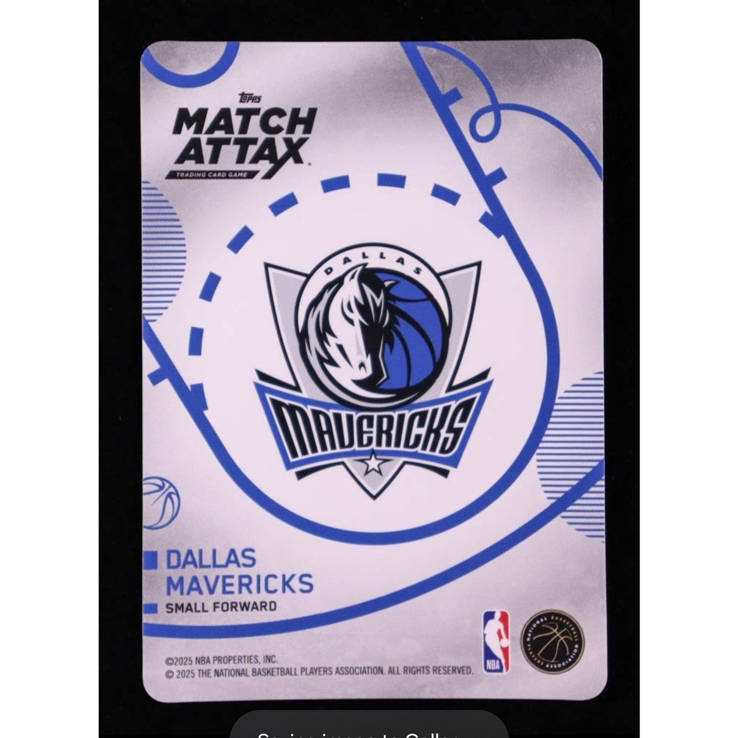 Cooper Flagg Dallas Mavericks Breakthrough Baller 2025 Topps Match Attax Card