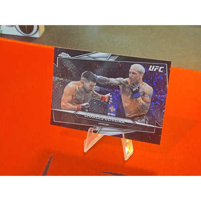 Charles Oliveira /10 Black Mini Diamonds Refractor 2026 Topps Chrome