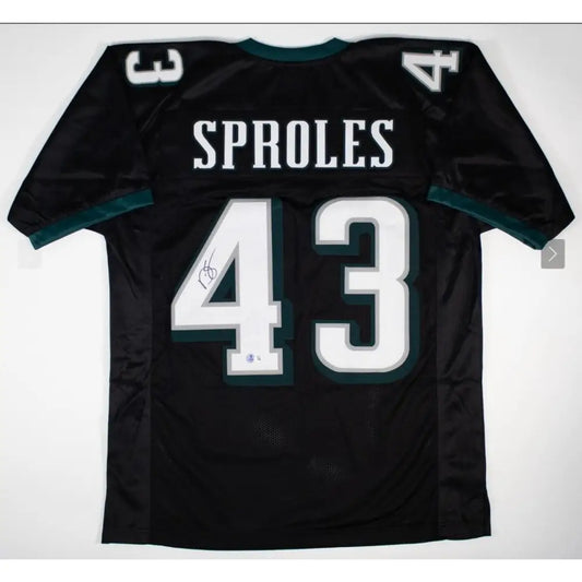 Darren Sproles Signed Philadelphia Black Football Jersey (Beckett)