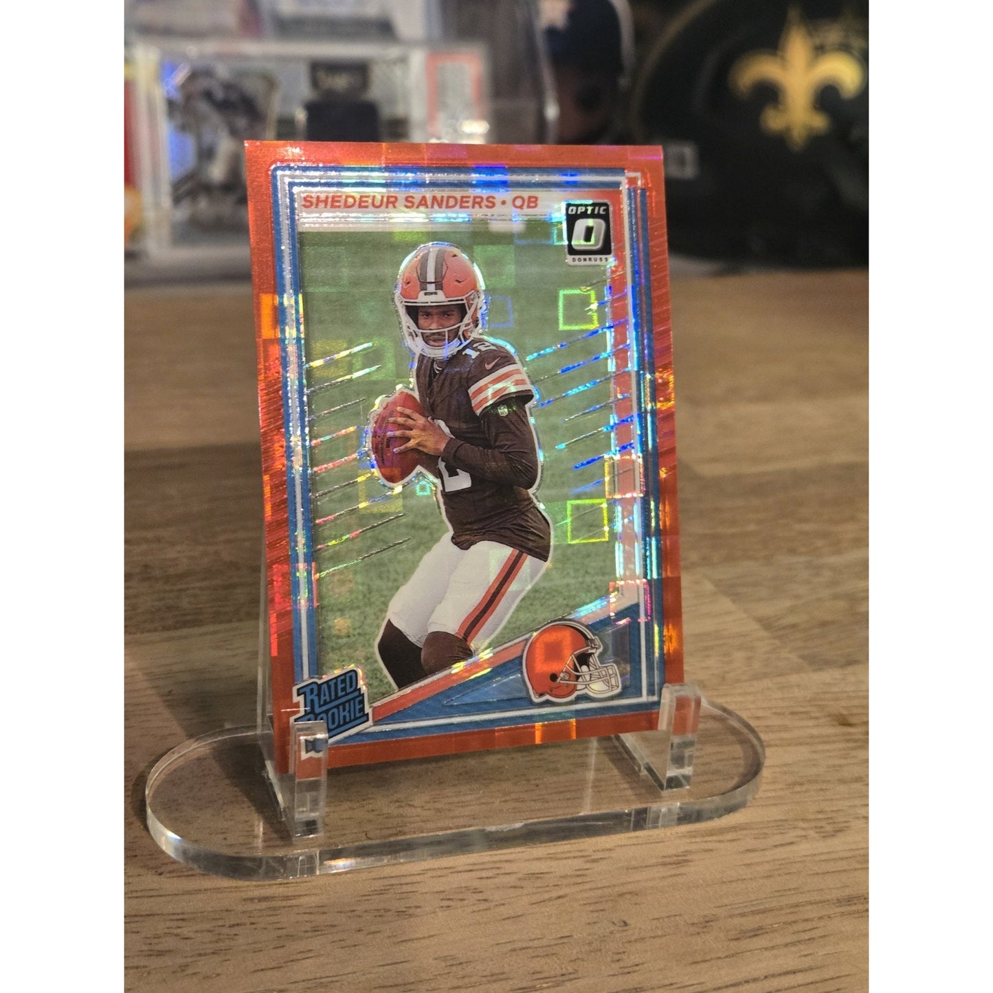 Rated Rookie Shedeur Sanders 2025 Donruss #306 Optic Preview Red Pandora