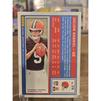 2025 Panini Donruss - Rated Rookie Dillon Gabriel #316 Green Autographs (AU, RC)