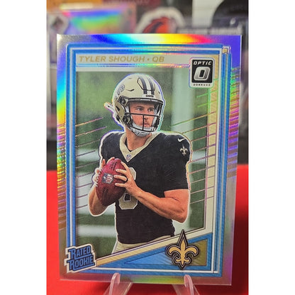 2025 Panini Donruss Optic - Rated Rookie Tyler Shough #223 Holo Prizm (RC)