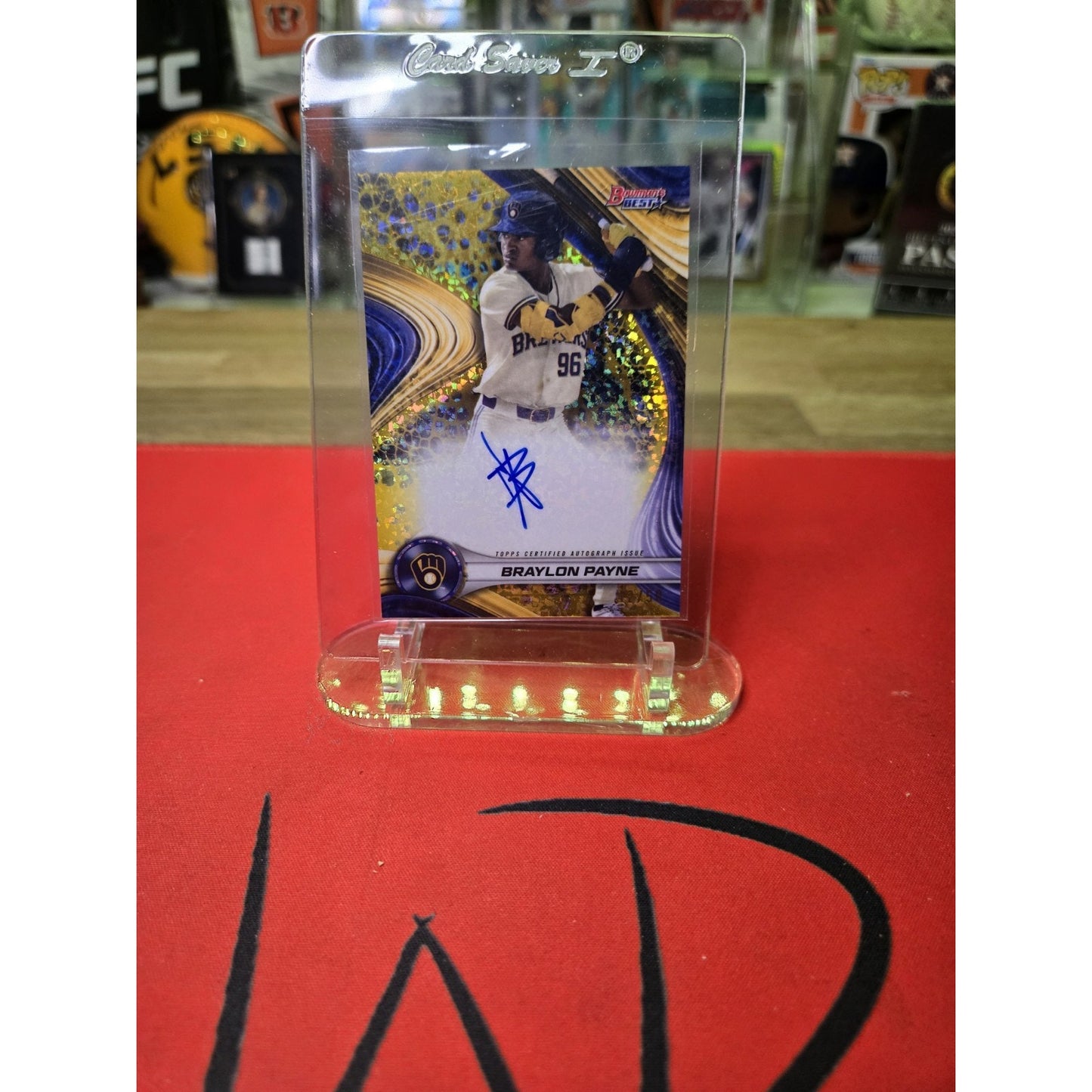 Braylon Payne /50 Gold Auto 2024 Bowman's Best Best of 2024 Auto #B24-BP Gold