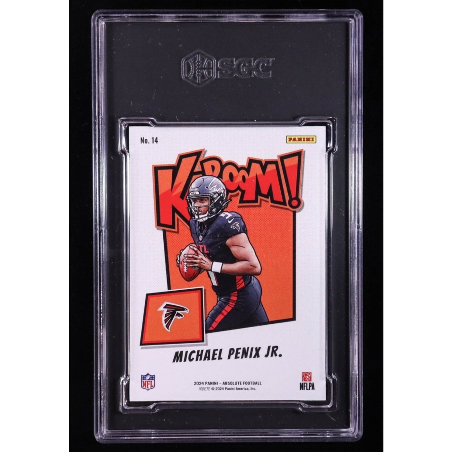 2024 Panini Absolute - Kaboom! Horizontal Michael Penix Jr. #14 (RC)