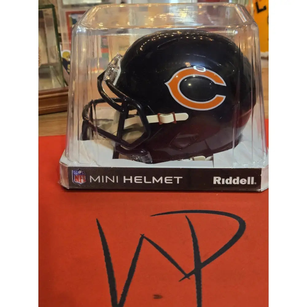 DEANDRE SWIFT CHICAGO BEARS SIGNED SPEED Mini Helmet JSA Witness COA Autographed Helmet