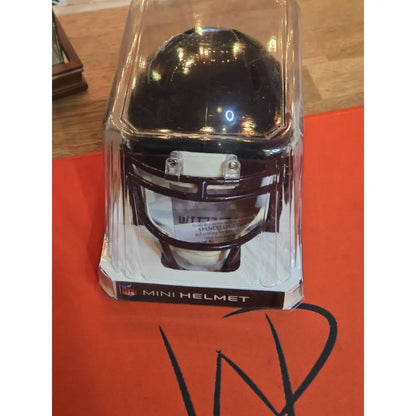 DEANDRE SWIFT CHICAGO BEARS SIGNED SPEED Mini Helmet JSA Witness COA Autographed Helmet