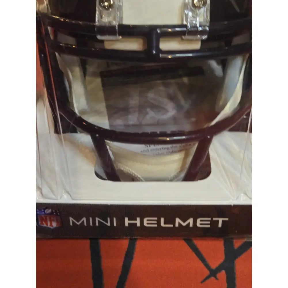 DEANDRE SWIFT CHICAGO BEARS SIGNED SPEED Mini Helmet JSA Witness COA Autographed Helmet