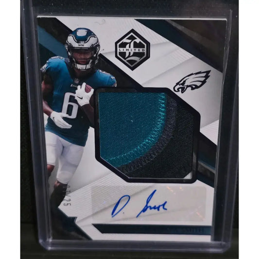 Devonta Smith /25 2021 Panini Limited RPA Variation Spotlight Emerald #147...