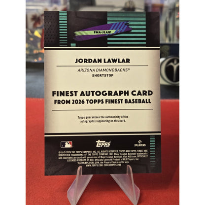 Jordan Lawler Auto 2026 Topps Finest #FMA-Mini Diamond Refractor