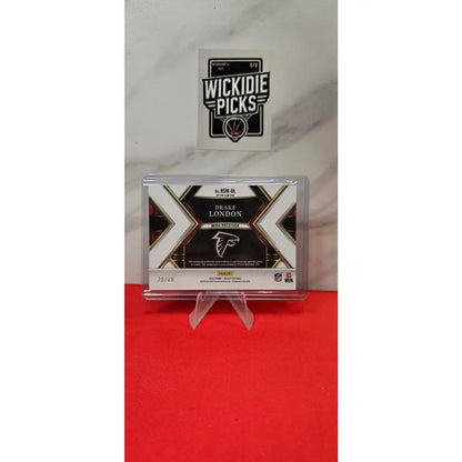 Drake London /49 2022 Panini Select Rookie Signature Mem #RSM DL P