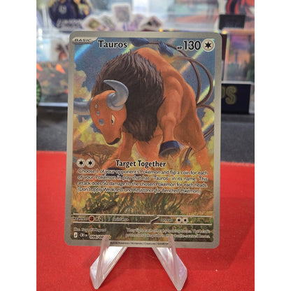 Pokemon Chaos Rising Tauros Illustration Rare 096/86