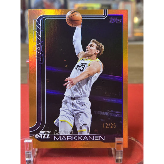 2025-26 Topps Basketball Lauri Markkanen Orange Holo Foil Parallel /25 #129