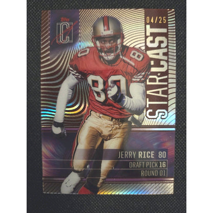 Jerry Rice /25 2024 Topps Signature Class StarCast #SC-23