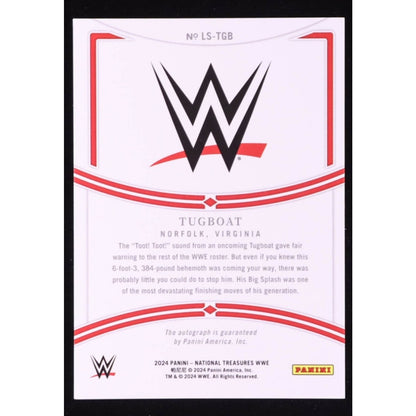 Tugboat 2024 Panini National Treasures WWE - Legendary Sig. Typhoon #LS-TGB /75