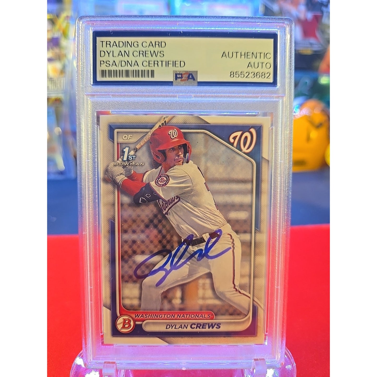 2024 Bowman Chrome 1st #BCP-23 Dylan Crews Psa/Dna On Card Auto