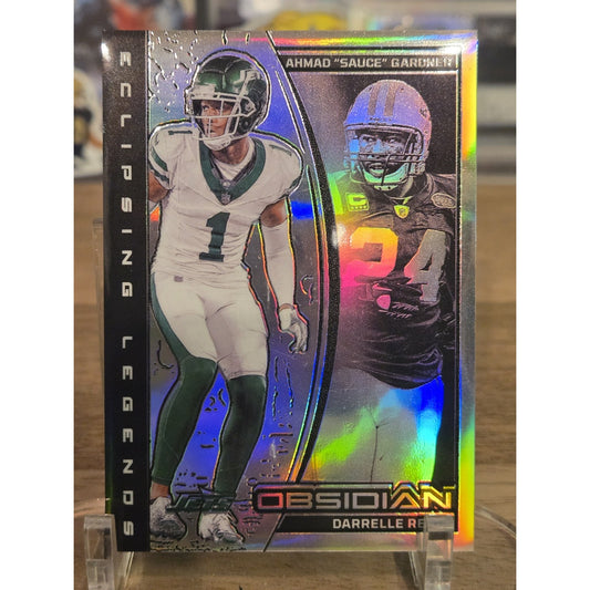 Ahmad Gardner, Darrelle Revis /99 2024 Obsidian - Eclipsing Legends #24