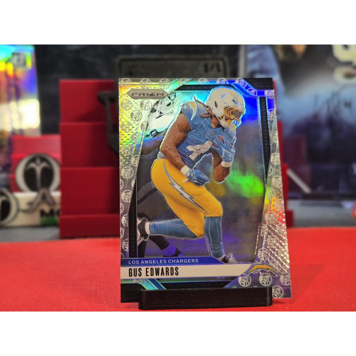 Gus Edwards /3 White Knight 2024 Panini Prizm - #158