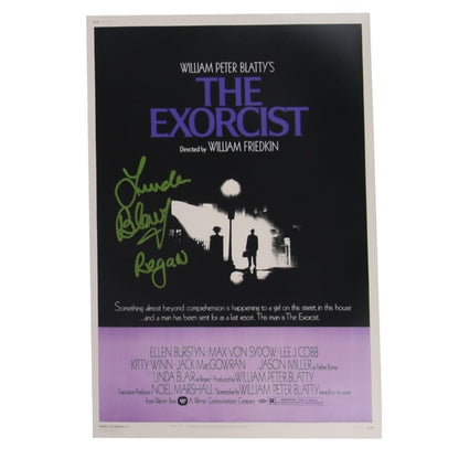 Exorcist Signed Autographed 11x17 Movie Poster Print Linda Blair Horror
