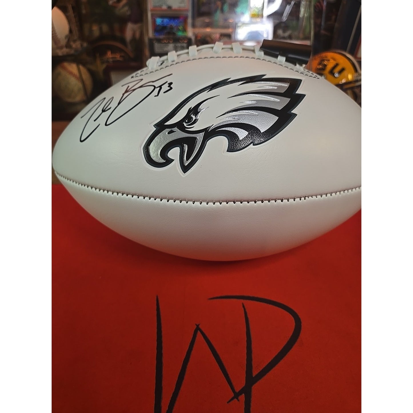 Zach Braun Autographed Eagles Football Beckett Authenticated