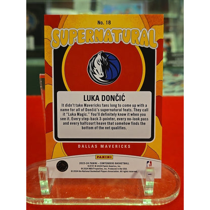 Luka Doncic 2023-24 Panini Contenders Supernatural #18 Mavericks Lakers