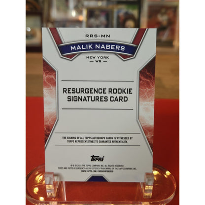 Malik Nabers /249 Auto 2024 Topps Resurgence - Rookie Signatures #RRS-MN