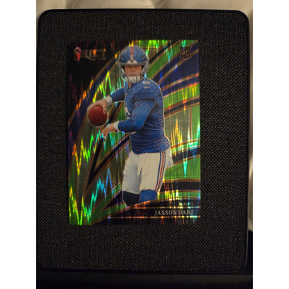 2025 Select Jaxson Dart RC Club Level Neon Green Shock #/699 Giants