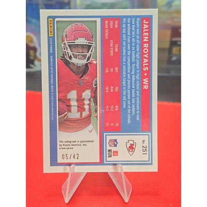 2025 Donruss Optic Rated Rookie Jalen Royals Auto /42