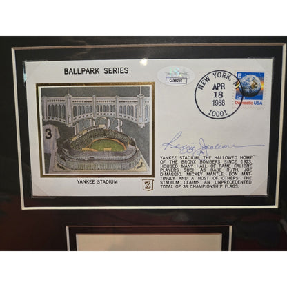 Reggie Jackson JSA Aut Signed 400 H.R.Club Cachet Envelope 14x18 Matted Display