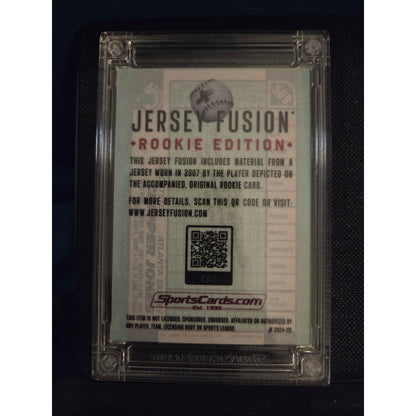 Chipper Jones /10 2024-25 Jersey Fusion Rookie Quad Worn Patch