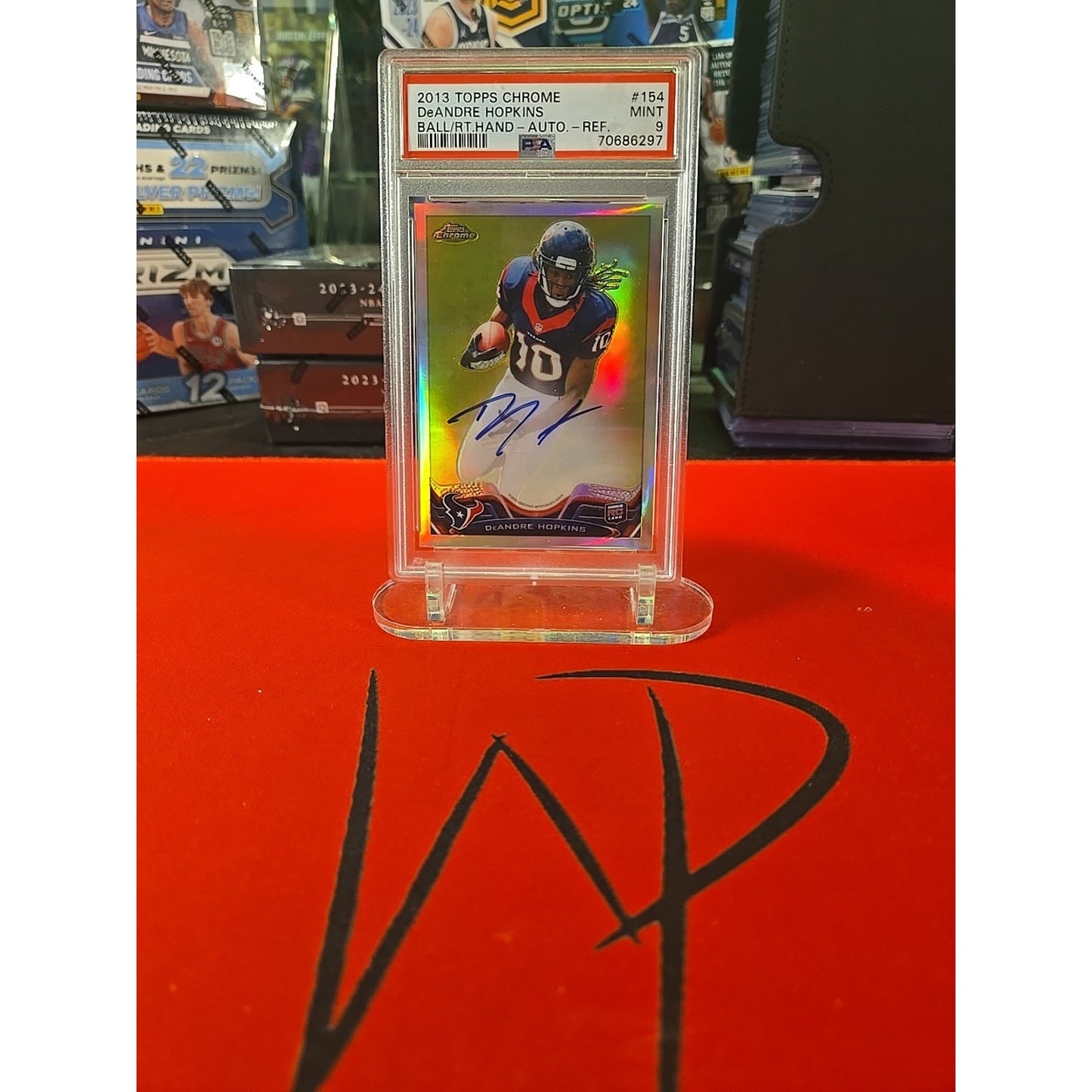 2013 Topps Chrome Deandre Hopkins Rookie Refractor Autograph PSA 9 SSP RC /150
