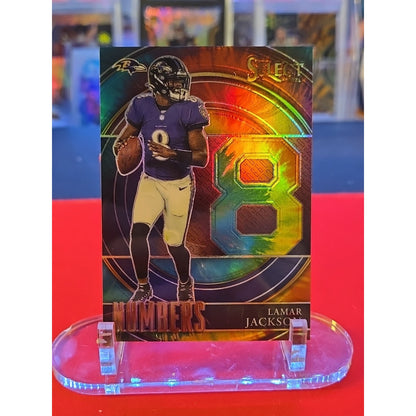 Lamar Jackson /25 Tie-dye 2021 Panini Select - Select Numbers #SN-5