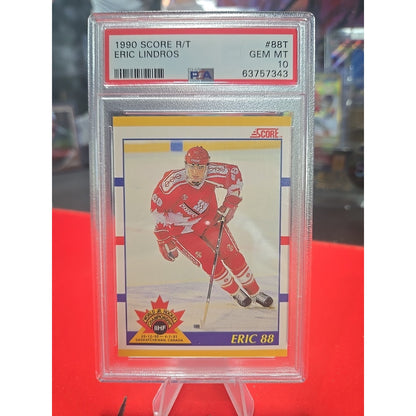 Eric Lindros 1990 Score Traded #88T Rookie Card PSA Grade 10