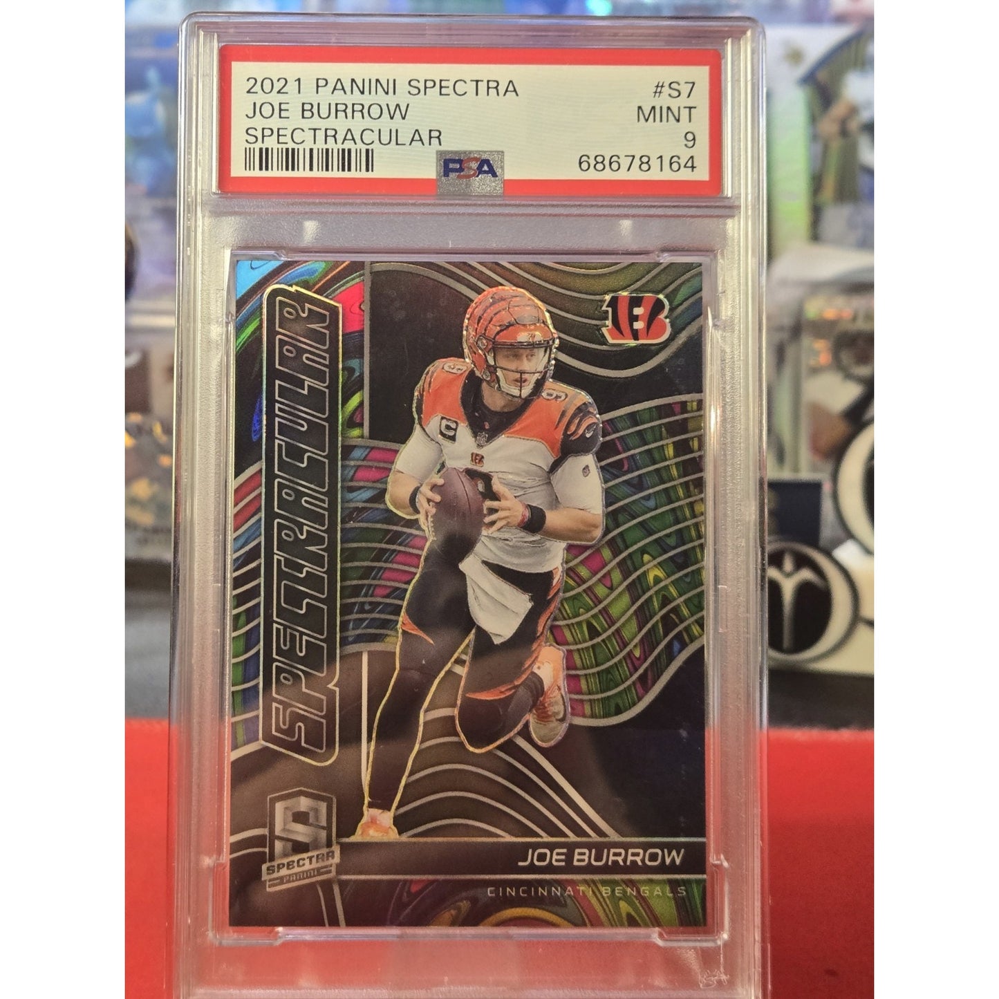 Joe Burrow /99 2021 Panini Spectra - Spectracular PSA 9