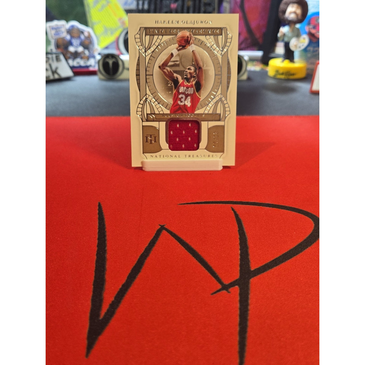 Hakeem Olajuwon /99 Game Worn 2021 Nat. Treasures Timeless Treasures