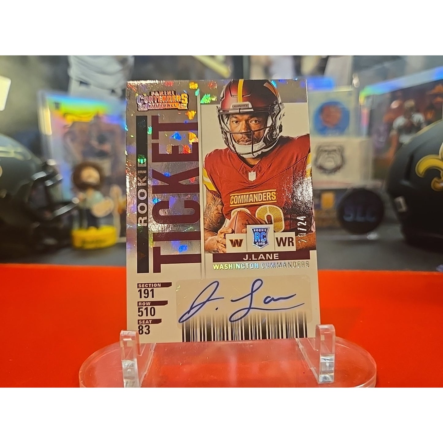 Jaylin Lane Auto /24 RC 2025 Select Hobby Contenders Rookie Ticket