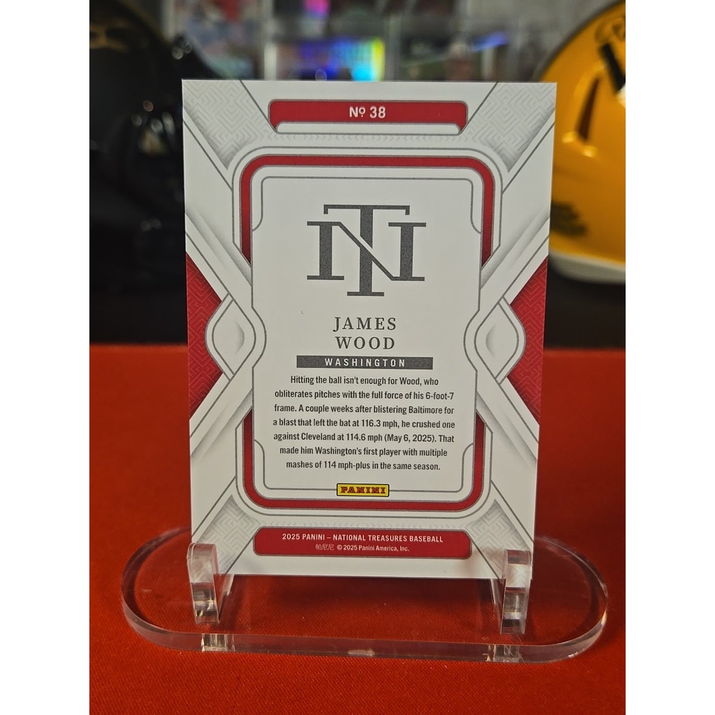 James Wood /49 Holo Silver 2025 Panini National Treasures