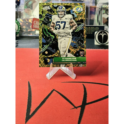 Ty Hamilton 2025 Topps Cosmic Chrome Rookie Gold Interstellar Refractor /50 #160