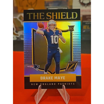 Drake Maye RC Case Hit 2024 Panini Zenith The Shield Silver Prizm Holo