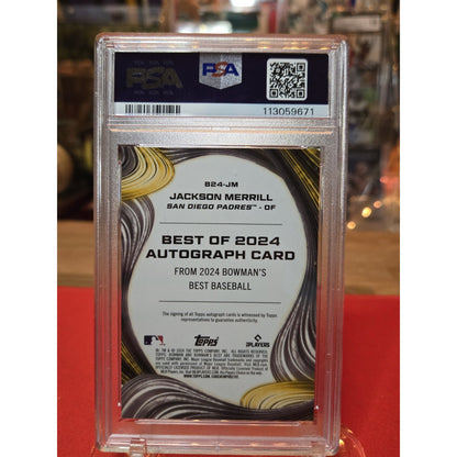 Jackson Merrill /150 Auto 2024 Bowman's Best - Best of 2024 #B24-JM