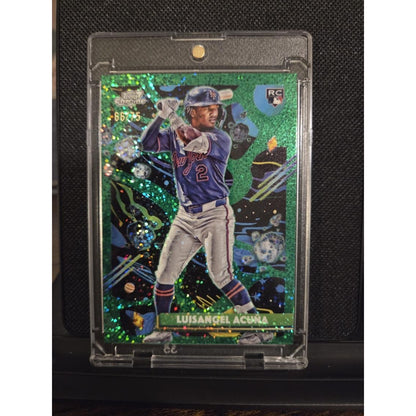 Luisangel Acuna /75 Rc 2025 Topps Cosmic Chrome Green Space Dust Refractor
