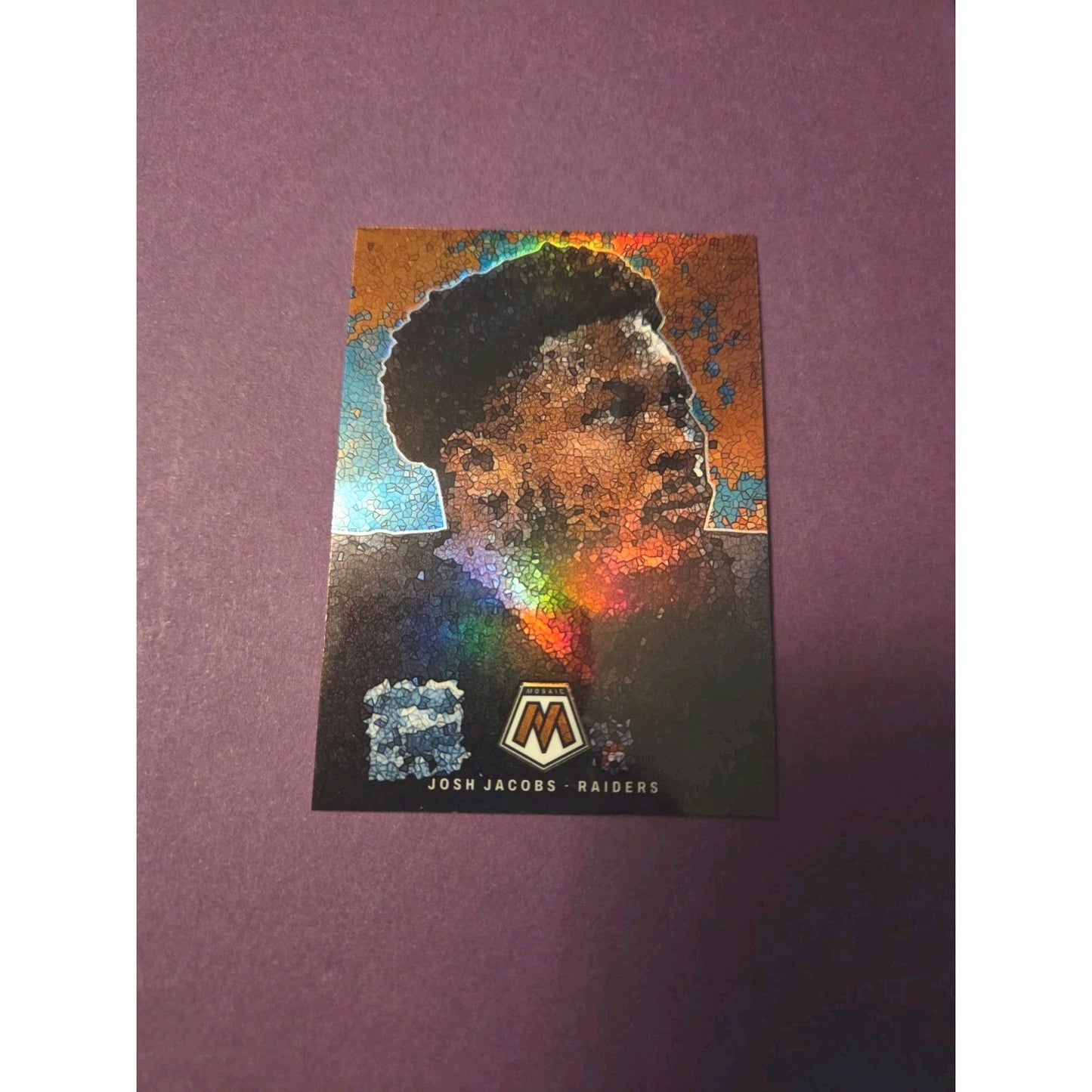 Josh Jacobs Micro Mosaic Case Hit 2023 Panini Mosaic