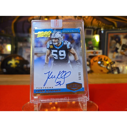 2019 Panini Plates & Patches - 100 Years Signatures Luke Kuechly #YS-LKU /99...