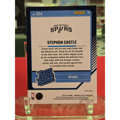 2024-25 Panini Donruss Optic - Rated Rookie Stephon Castle #254 Purple Shock...