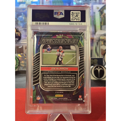 Joe Burrow /99 2021 Panini Spectra - Spectracular PSA 9