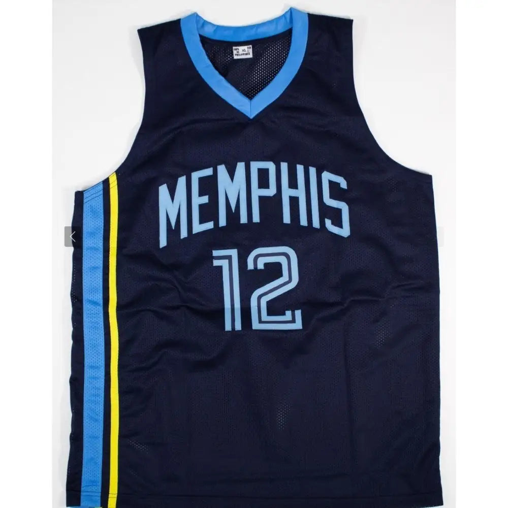 Ja Morant Authentic Signed Light Blue Pro Style Jersey Autographed Beckett Auth