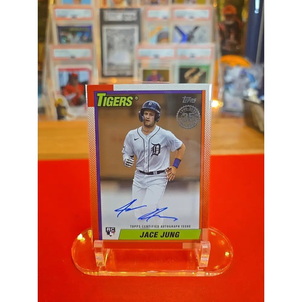 Jace Jung Gold /50 2025 Topps Series 1 1990 Topps Baseball Autographs #90A JJU